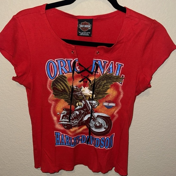 Vintage Harley Davidson Tshirt | 2001 | Eagle on Harley. - Picture 3 of 5